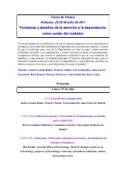 cÃ³mo cuidar del cuidador - Universidad Rey Juan Carlos