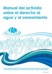 Manual del activista sobre el derecho al agua y al saneamiento