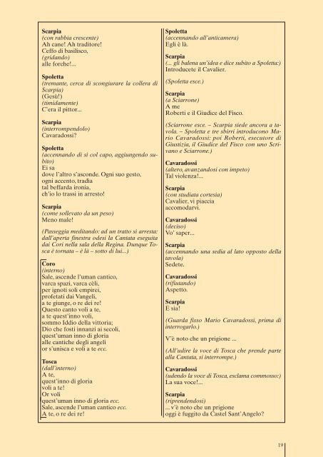 tosca libretto - Scala