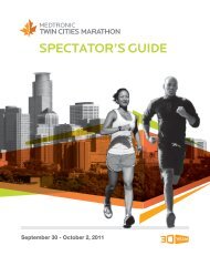 SPECTATOR'S GUIDE - Twin Cities Marathon