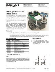 PING)))TM Bracket Kit (#570-28015) - Parallax Inc