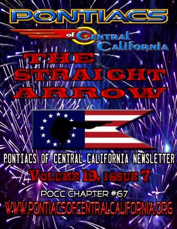 PONTIACS of CENTRAL CALIFORNIA June 2012 NEWSLETTER