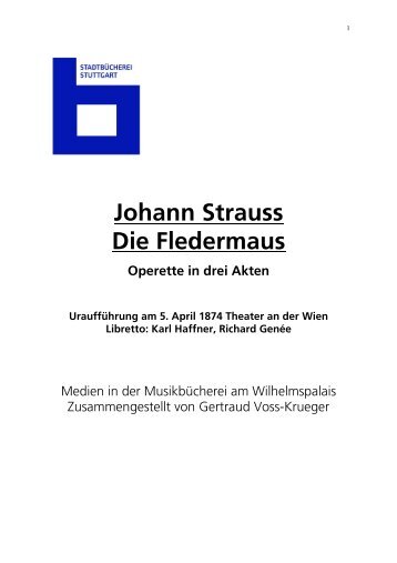 Johann Strauss Die Fledermaus