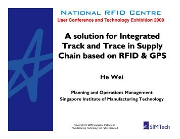 A solution for Integrated Track and Trace in Supply Chain based on ...