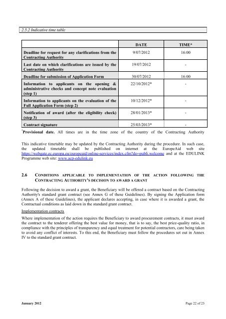 ACP-EU Co-operation Programme in Higher Education (EDULINK II)