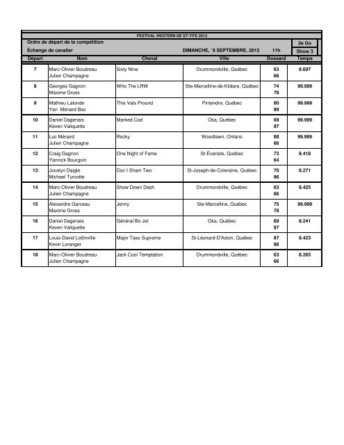 invitational 3rd perf - Festival western