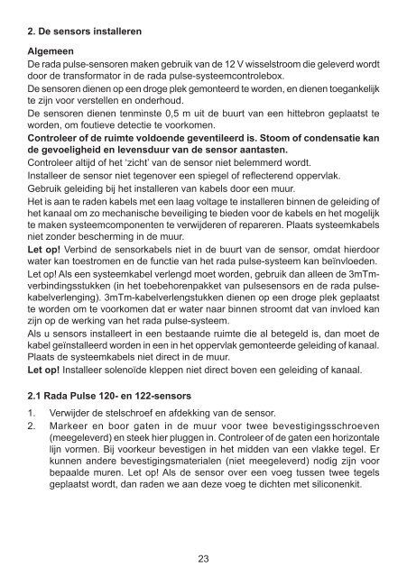 Handleiding (PDF) - rada-nl.com