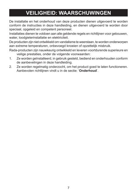 Handleiding (PDF) - rada-nl.com