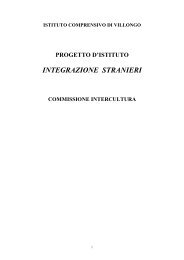 progetto d'istituto integrazione alunni stranieri - dell'Istituto ...