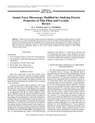 Atomic Force Microscopy Modified for Studying Electric ... - NT-MDT