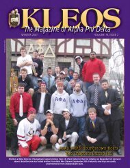 2007 Winter - Alpha Phi Delta Foundation