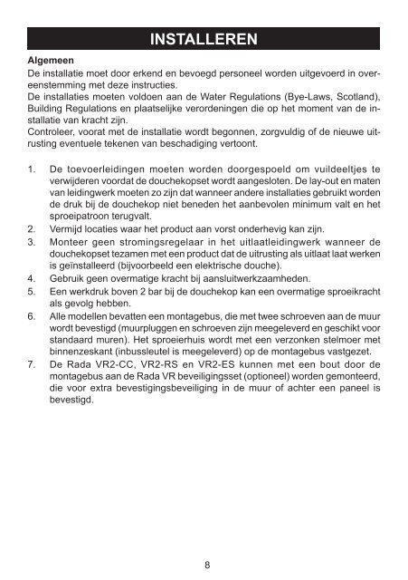 Handleiding (PDF) - rada-nl.com