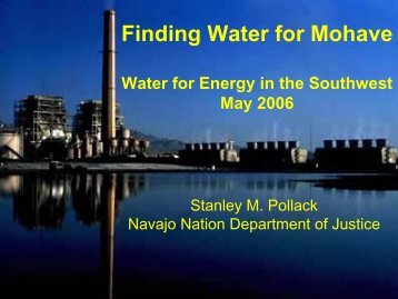 Stanley M. Pollack, Navajo Nation Department of Justice - Utton ...