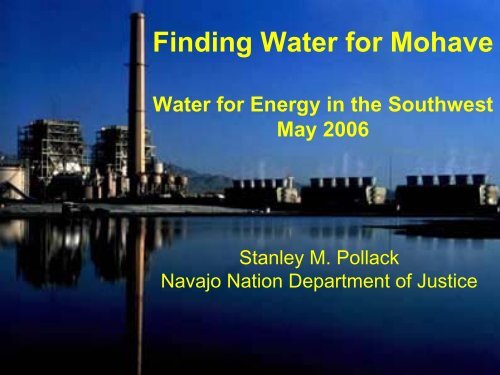 Stanley M. Pollack, Navajo Nation Department of Justice - Utton ...