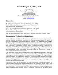 Dr. Ayala's CV - College of Engineering and Technology - Old ...