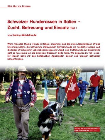 Schweizer Hunderassen in Italien - Zucht, Betreuung und Einsatz ...