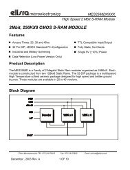 2Mbit, 256KX8 CMOS S-RAM MODULE