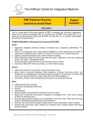 EMF Exposure Sources & How to Avoid Them - Hoffman Centre for ...