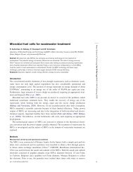 Microbial fuel cells for wastewater treatment