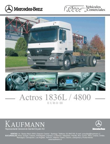 Actros 1836L / 4800 - Kaufmann