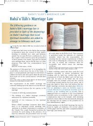 BahÃ¡'u'llÃ¡h's Marriage Law - Baha'i Faith, Relationships and Marriage