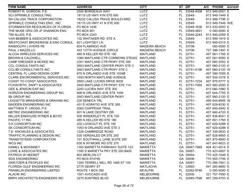 Consultant List Internet 11-19-08 - Southwest Florida Water ...