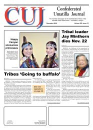 Confederated Umatilla Journal - Confederated Tribes of the Umatilla ...