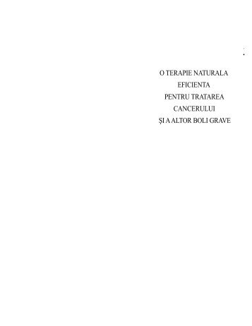 Max Gerson – O terapie naturala eficienta pentru ... - Adisandu.ro