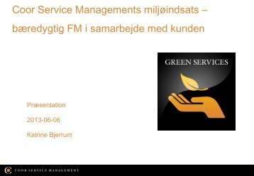 Coor Service Management, Katrine Bjerrum