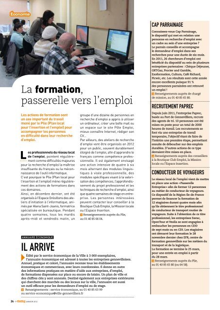 TÃ©lÃ©charger le magazine en PDF - Gennevilliers