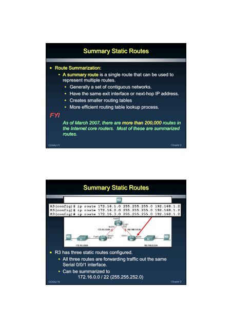 Chapter 2 Static Routing