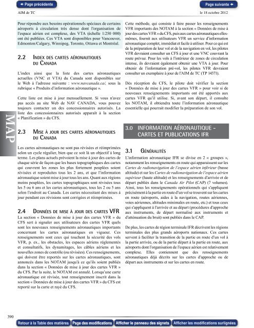 map - cartes et  publications aéronautiques - Transports Canada