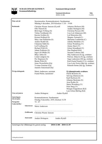 KF 2010-12-06.pdf - Surahammars kommun