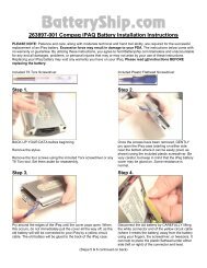 263897-001 Compaq iPAQ Battery Installation Instructions - Batteries