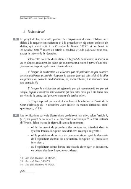 Questions d'actualité en procédure civile - Procedurecivile.be