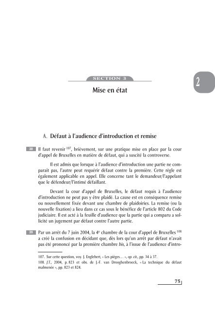 Questions d'actualité en procédure civile - Procedurecivile.be