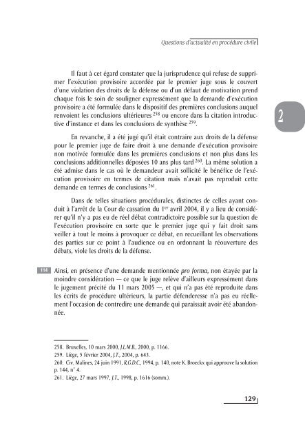 Questions d'actualité en procédure civile - Procedurecivile.be