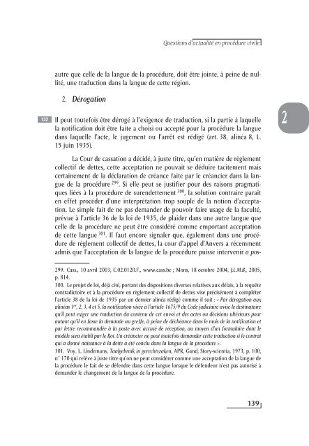 Questions d'actualité en procédure civile - Procedurecivile.be