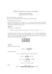 CSE555: Introduction to Pattern Recognition Midterm ... - CEDAR