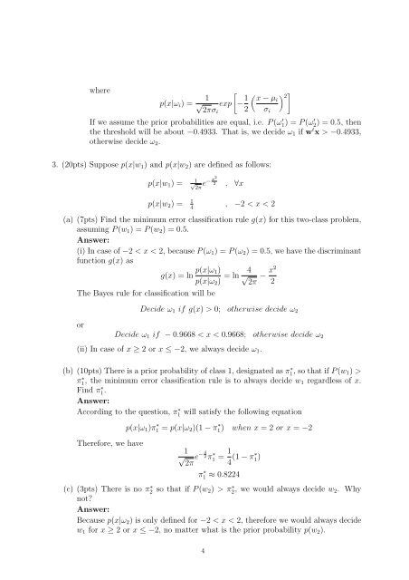 CSE555: Introduction to Pattern Recognition Midterm ... - CEDAR