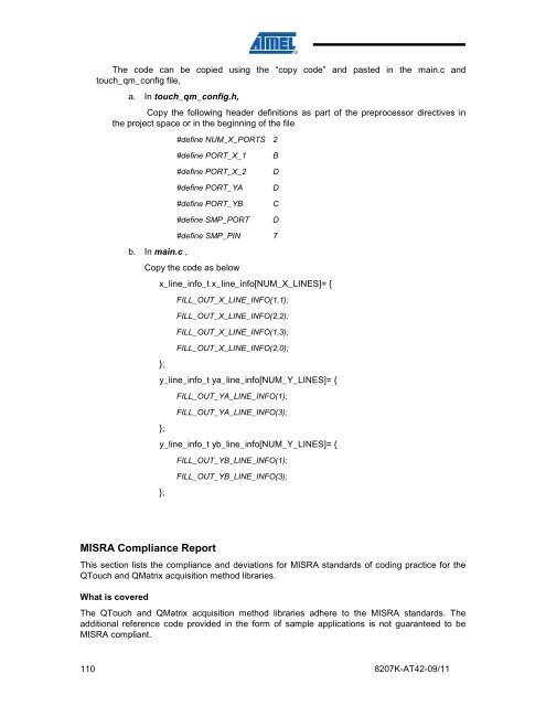 Atmel QTouch Library User Guide