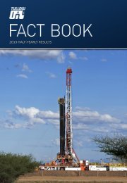 Tullow Oil Plc - Half-yearly results fact book