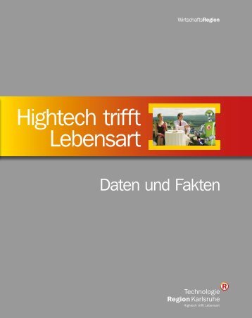 Daten und Fakten Flyer deutsch - TechnologieRegion Karlsruhe