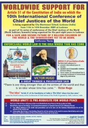 World Wide Support for Article 51 of the Constitution of India