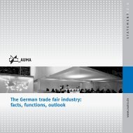 The German trade fair industry: facts, functions, outlook - Auma