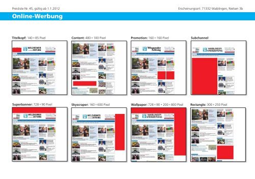 Mediadaten 2012 - Zeitungsverlag Waiblingen