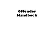 Offender Handbook - Kentucky Department of Corrections