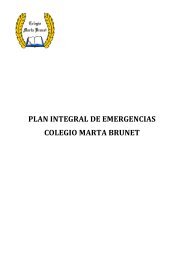 PLAN DE EMERGENCIA - Colegio Marta Brunet