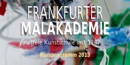 Kursprogramm (PDF) - Frankfurter Malakademie