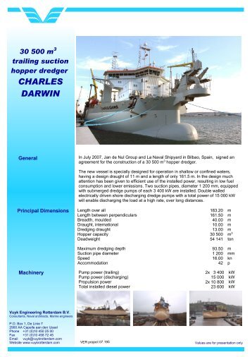 TSHD Charles Darwin - Vuyk Engineering Rotterdam bv